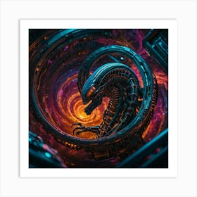 Aliens In Space Art Print