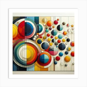 Abstract Circles 34 Art Print