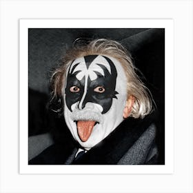 Rocker Einstein Art Print