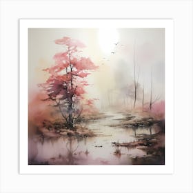 Ephemeral Horizon Elegance Art Print