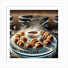 A Futuristic Dessert Called Mochi Churros, Elegant Art Print