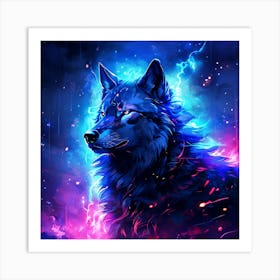 Anime Wolf Art Print