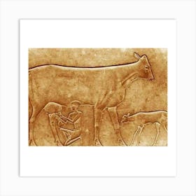 Egyptian Cow Art Print