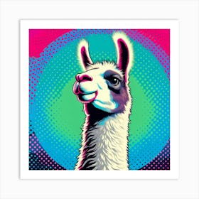 Pop Llama Art Print