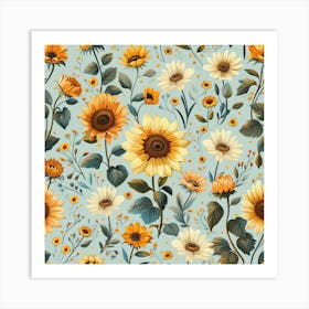 Sunflowers 7 Art Print