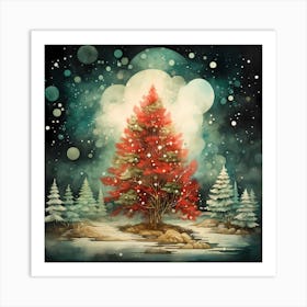 Vintage Luminescent Evergreen Art Print