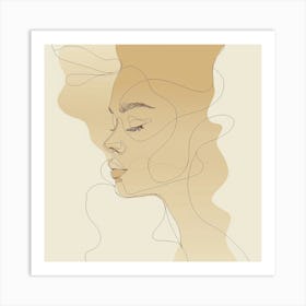 Portrait Of A Woman 10 - Minimal Line art,city wall art, colorful wall art, home decor, minimal art, modern wall art, wall art, wall decoration, wall print colourful wall art, decor wall art, digital art, digital art download, interior wall art, downloadable art, eclectic wall, fantasy wall art, home decoration, home decor wall, printable art, printable wall art, wall art prints, artistic expression, contemporary, modern art print, Art Print