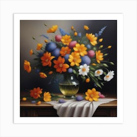 Flowers In A Vase 1 Art Print