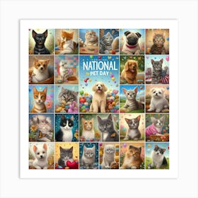 National Pet Day 02 Art Print