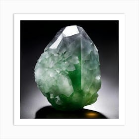 Emerald Green Quartz Art Print