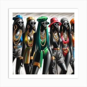 African Fashion Art Print