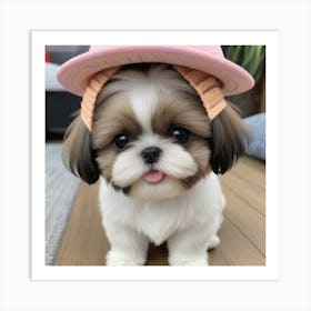 Cute Shih Tzu Art Print