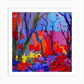 Trees In The Forest Art Print