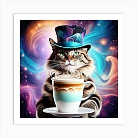 Cosmic Catfeine 25 Art Print