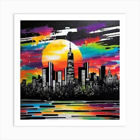 New York City Skyline 47 Art Print