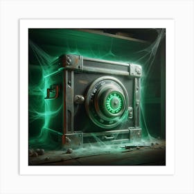 Camera In A Dark Room Art Print