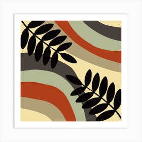 Abstract Leaves Art Print