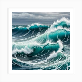 Ocean Waves 4 Art Print