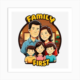 Family First illustration Art Print