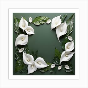 Calla Lily Frame Art Print