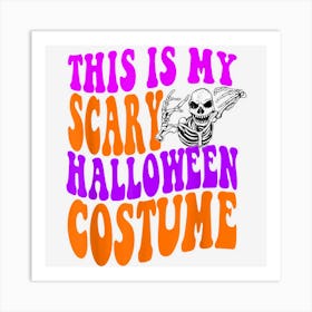 Simple Funny Halloween Diy Costume Art Print