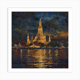 Thailand At Night 1 Art Print