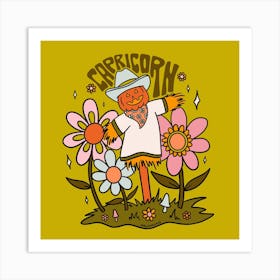 Capricorn Scarecrow Art Print