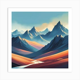 Mountain Landscape 7 Art Print