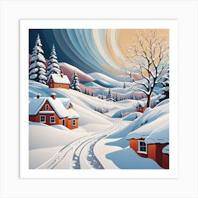 Winter Landscape 2 Art Print