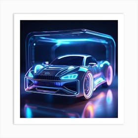 Car Hologram Art Print