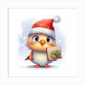 Christmas Bird 1 Art Print