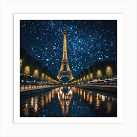 effle tower in paris 4 Art Print