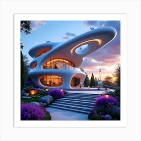 Futuristic House 8 Art Print