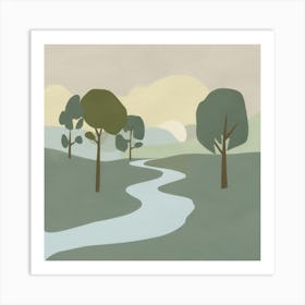 Landscape Painting Art Print