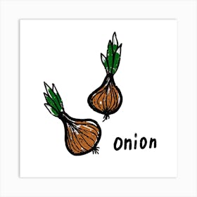 Onion Art Print