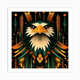 Aztec Eagle Art Print