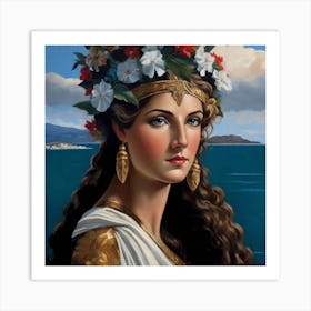 Greek Goddess 1 Art Print
