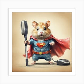 Super Hamster 5 Art Print