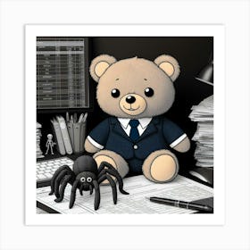 Finance Bear Art Print