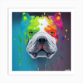 Bulldog Painting 1 Art Print