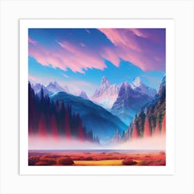 Mountain Landscape 16 Art Print