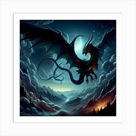 Dark Dragon Art Print