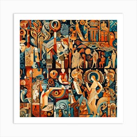 Egyptian Art Art Print