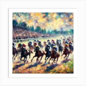 Day At The Races Art Print