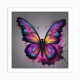 Butterfly Painting 291 Art Print