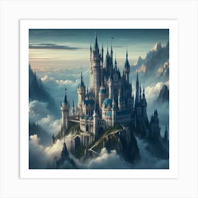 Castle In The Clouds Art Print