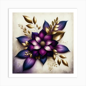 Purple Flower Art Print