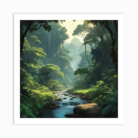 Deep in the Jungle Art Print