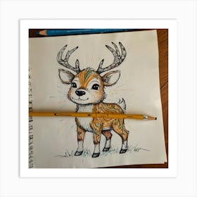 Deer! 43 Art Print