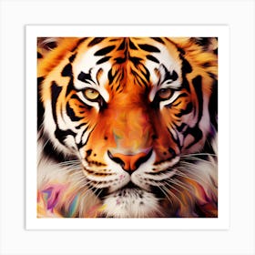 Tiger Face Art Print